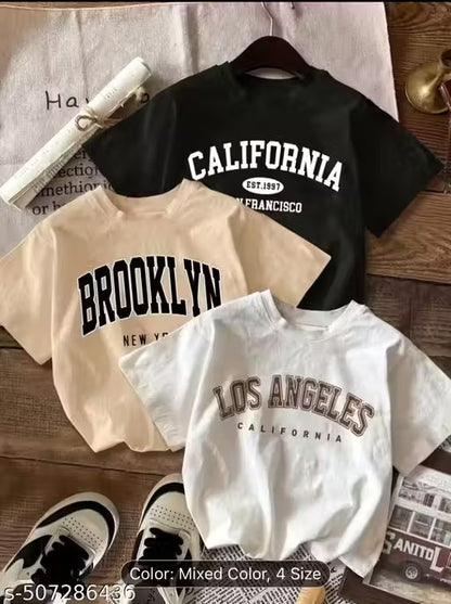🌸3PCS Set Women Summer Bodysuit | Casual Minimalist Retro American Style | English Text Graphic Cropped Top ✨
